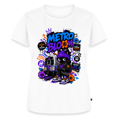 Subway Line Damen Premium T-Shirt - Weiß