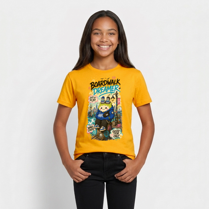 Dreamer Teenager T-Shirt - Gold