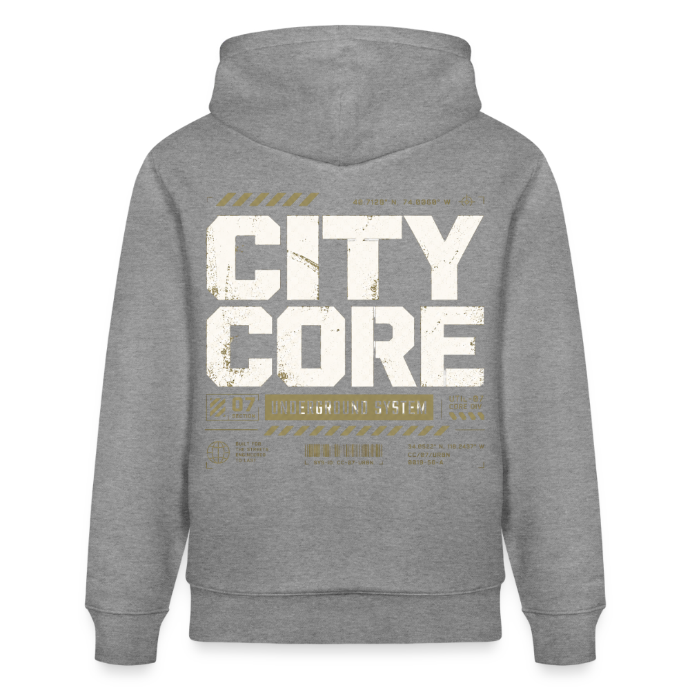 Stanley/Stella Unisex Bio-Hoodie CRUISER - Hellgrau marmoriert