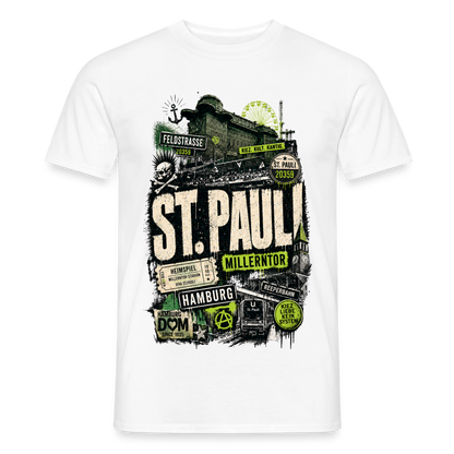 St.Pauli  Stadtteil Shirt - Weiß