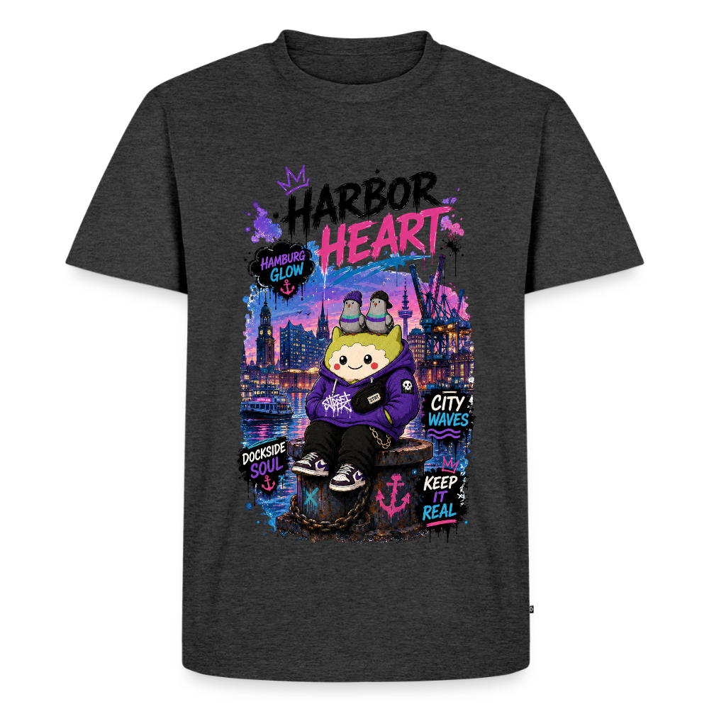 Männer Premium T-Shirt - Anthrazit meliert