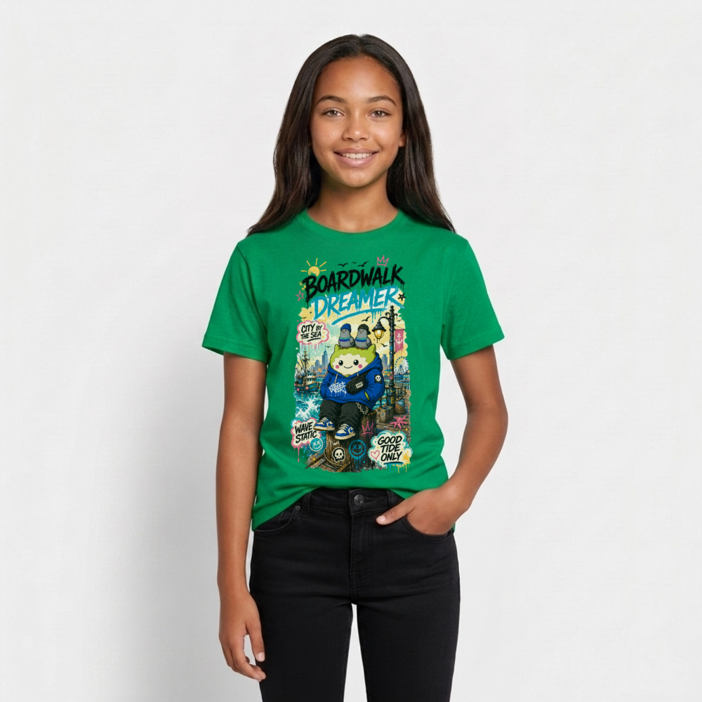 Dreamer Teenager T-Shirt - Kelly Green