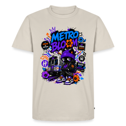 Subway Line-Herren Premium T-Shirt - Beige