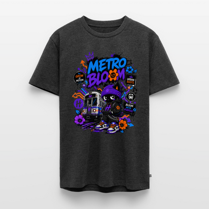 Subway Line-Herren Premium T-Shirt - Anthrazit meliert