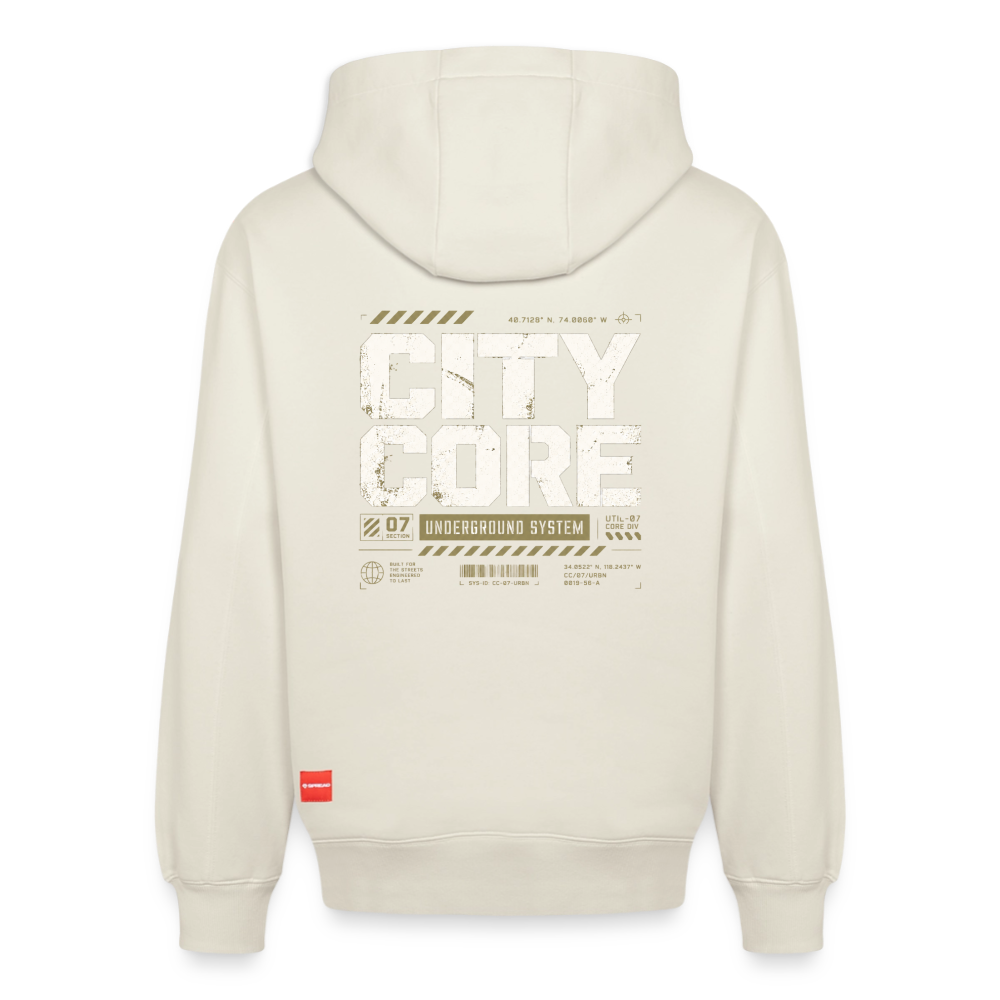 Relaxed Unisex Organic Hoodie – von SPREAD - Naturweiß