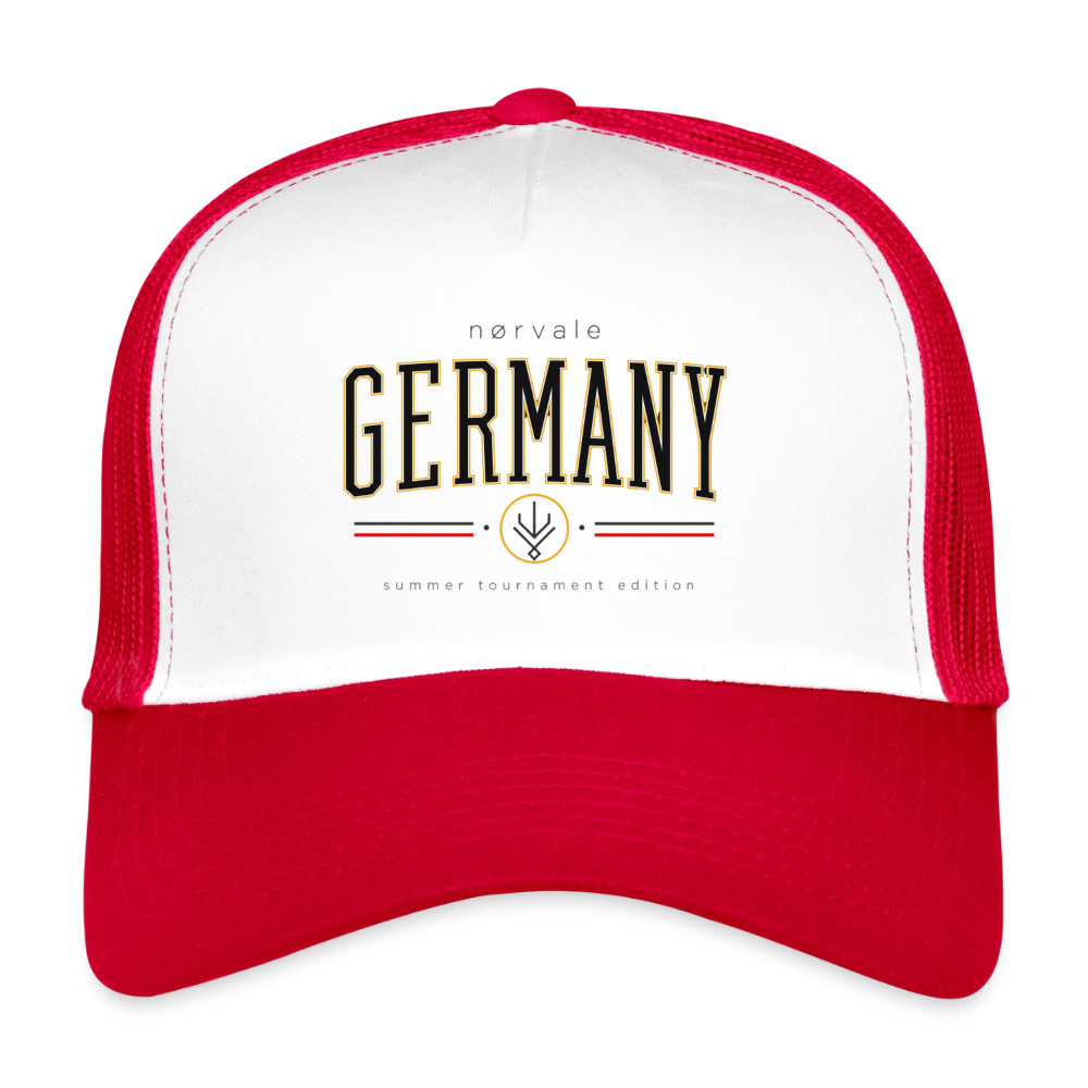 Trucker Cap - Weiß/Rot