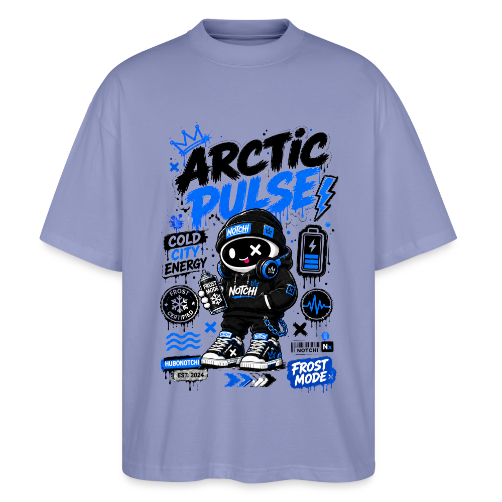 Notchi-Oversized Unisex Bio T-Shirt Blaster 2.0 - Violett