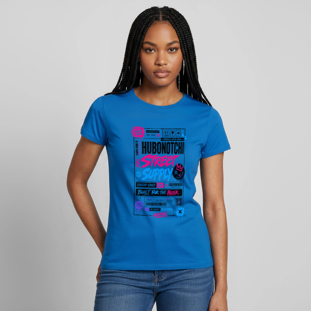 Ticket Style Shirt - Royalblau