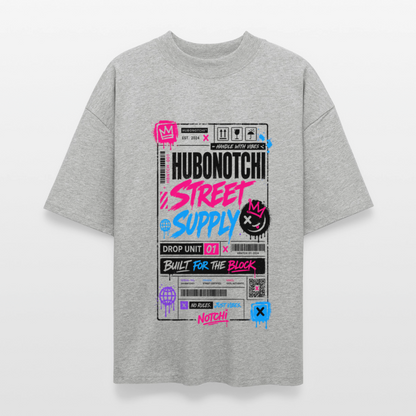 Ticket Line Oversized Shirt  2.0 - Grau meliert