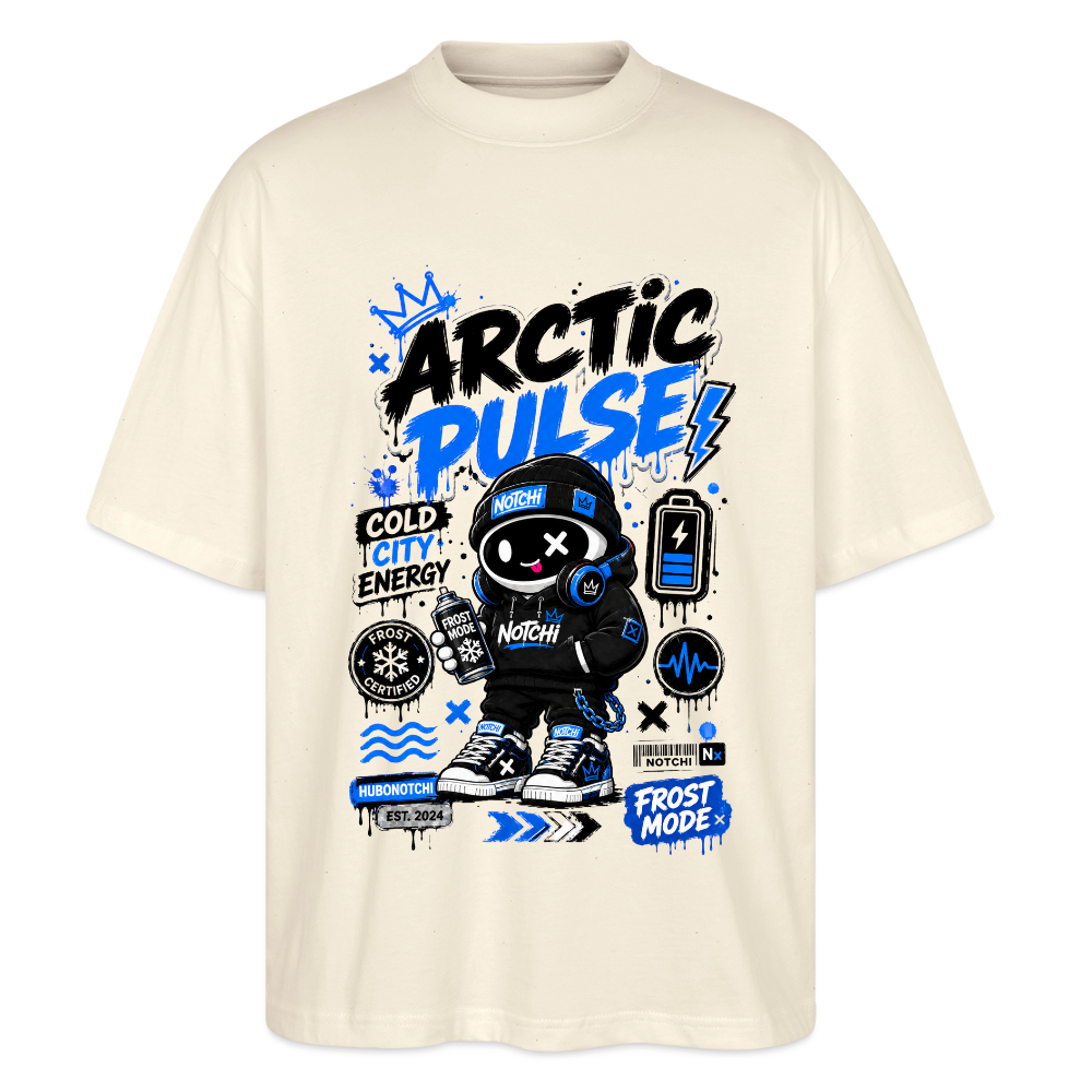 Notchi-Oversized Unisex Bio T-Shirt Blaster 2.0 - Natur