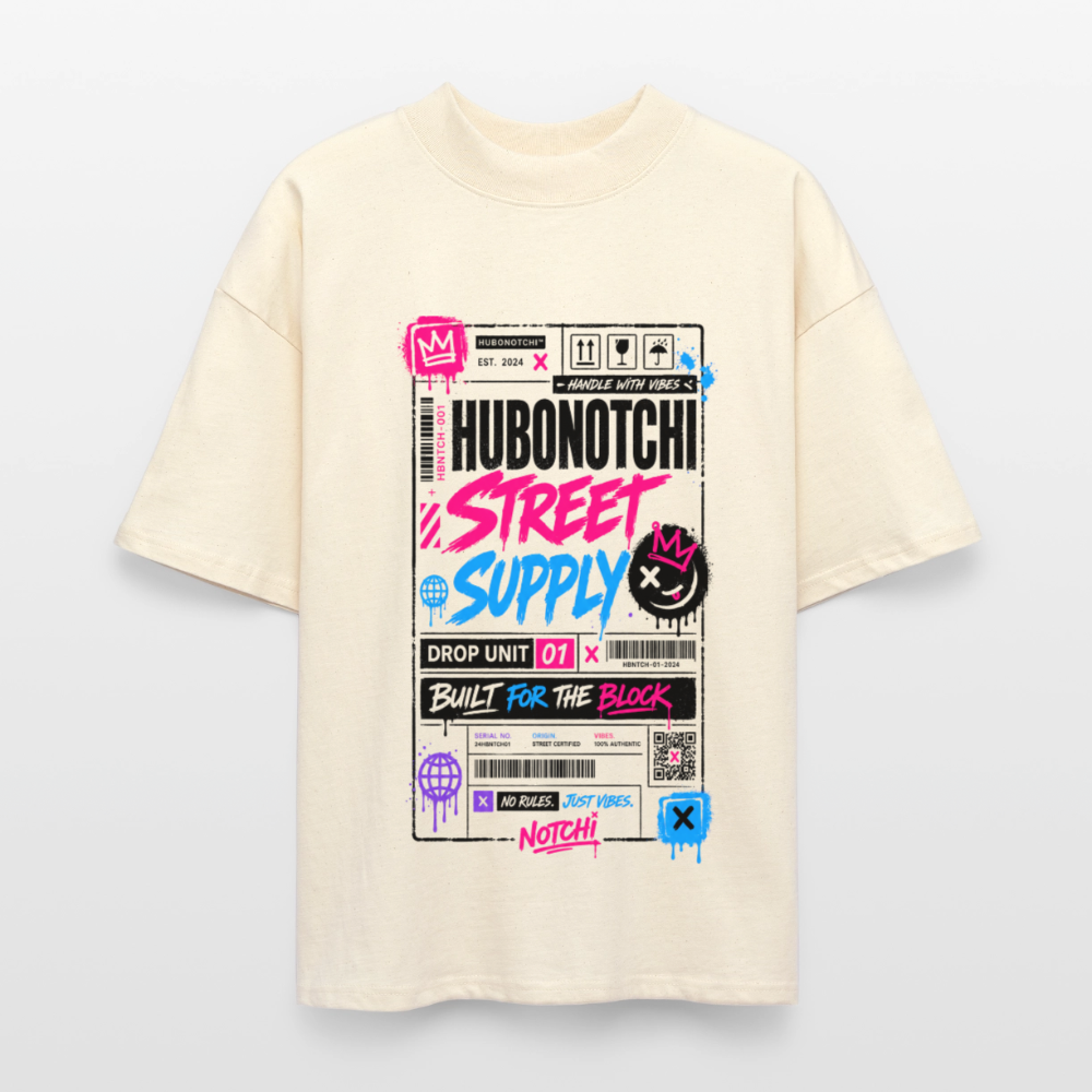 Ticket Line Oversized Shirt  2.0 - Natur