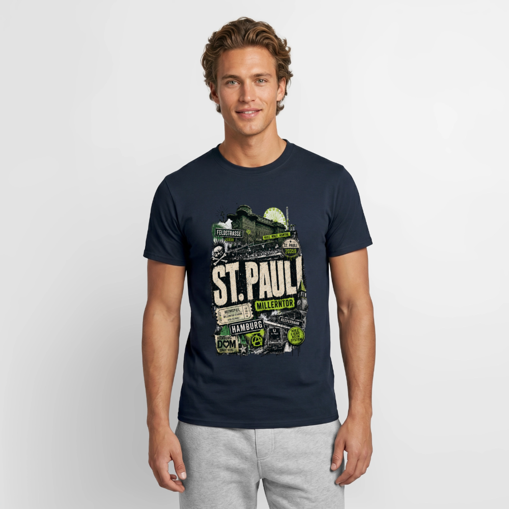 St.Pauli  Stadtteil Shirt - Navy