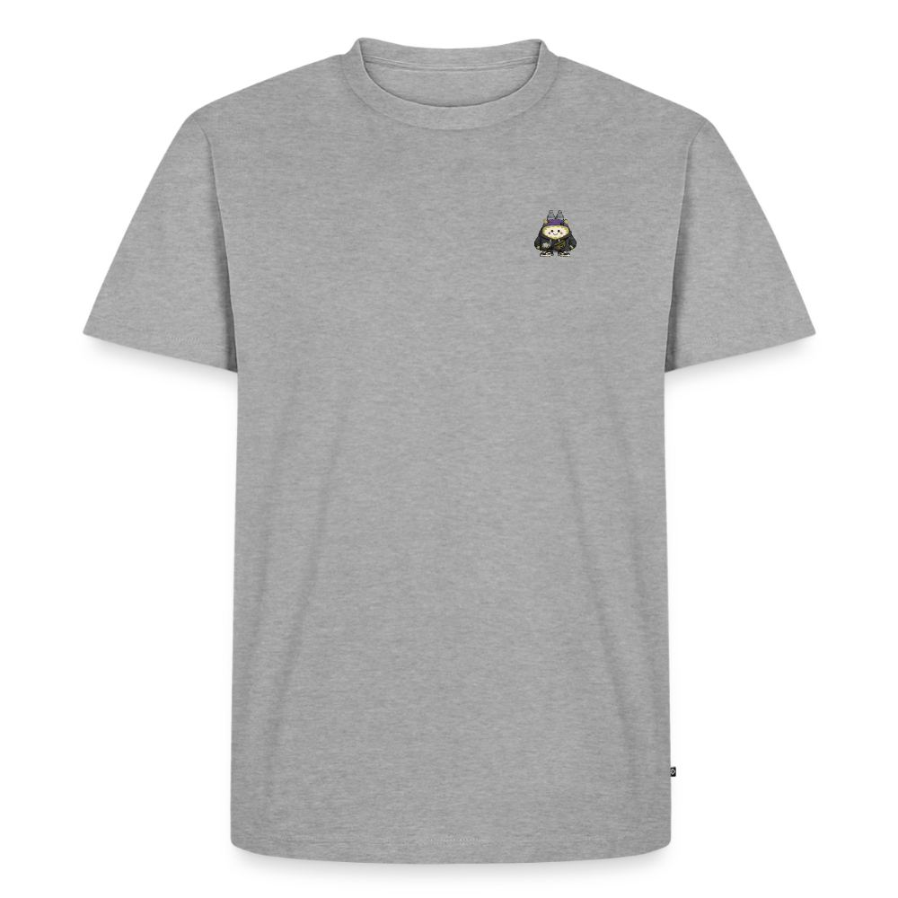 Männer Premium T-Shirt Hubonotchi - Grau meliert