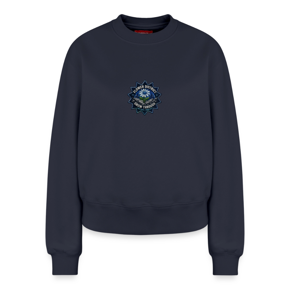 Relaxed Frauen Organic Sweatshirt – von SPREAD - Navy