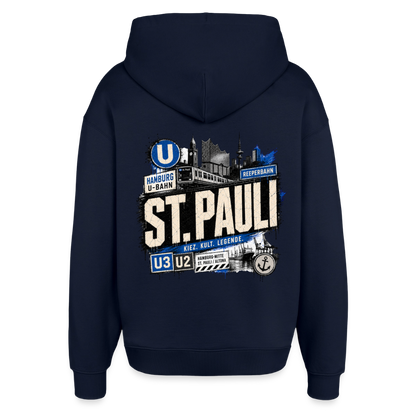 Oversized Unisex Hoodie von Stanley/Stella - Navy