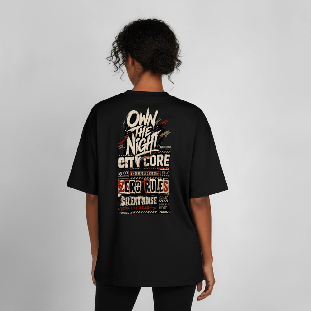 Boxy Heavyweight Unisex Organic T-Shirt von Stanley/Stella - Schwarz