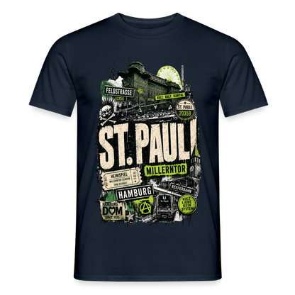 St.Pauli  Stadtteil Shirt - Navy