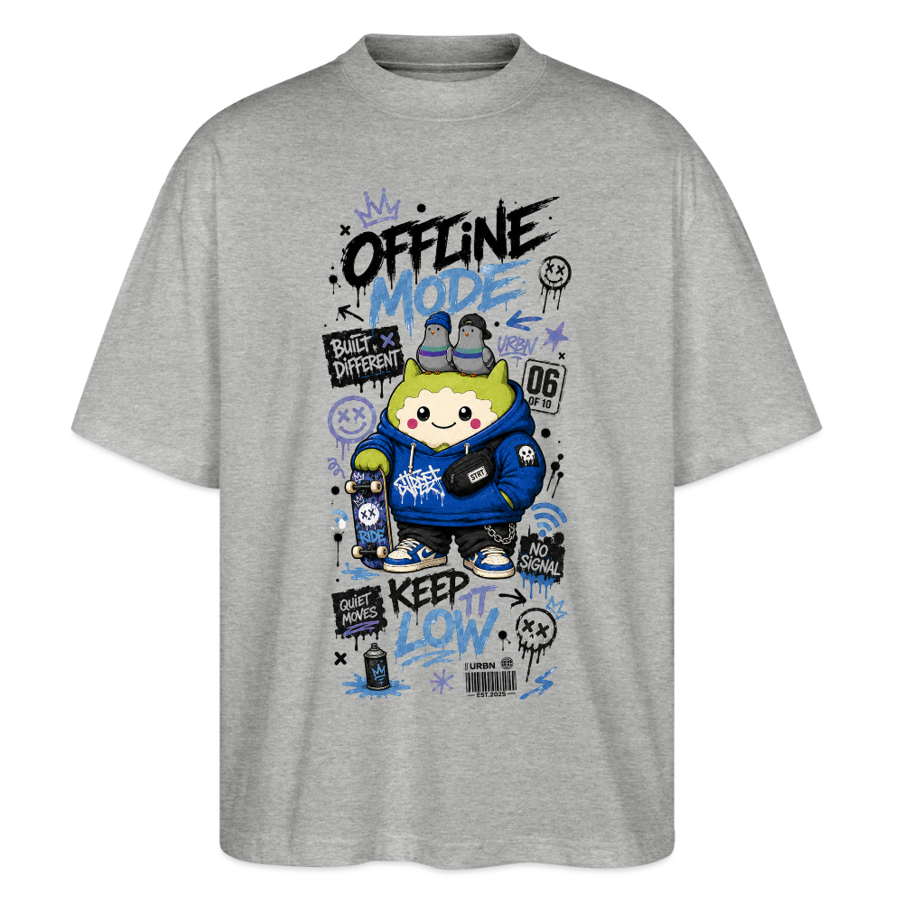 Stanley/Stella Oversized Unisex Bio T-Shirt Blaster 2.0 - Grau meliert