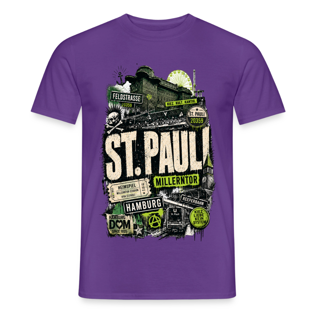 St.Pauli  Stadtteil Shirt - Lila