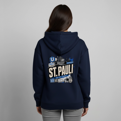 Oversized Unisex Hoodie von Stanley/Stella - Navy
