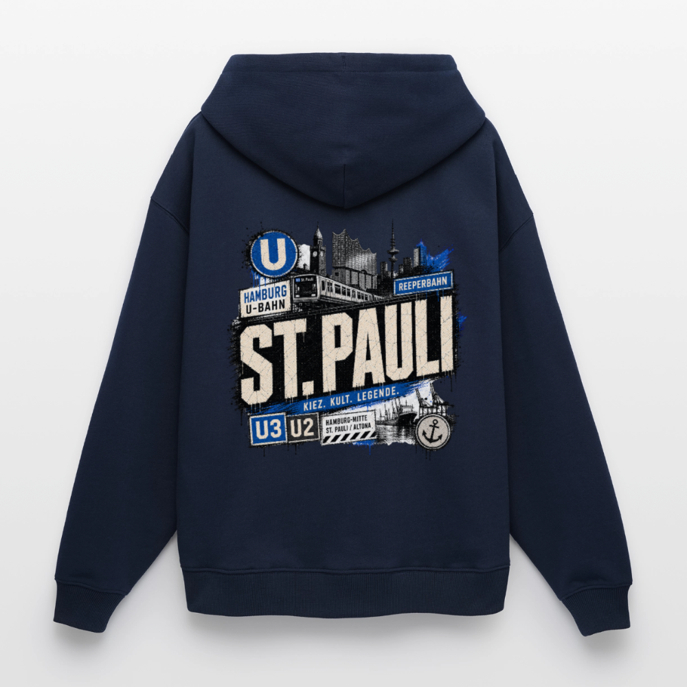 Oversized Unisex Hoodie von Stanley/Stella - Navy