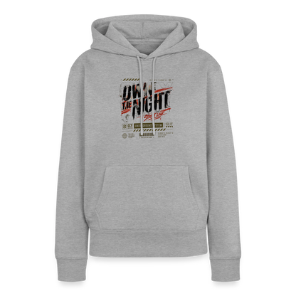 Damen Premium Hoodie - Grau meliert