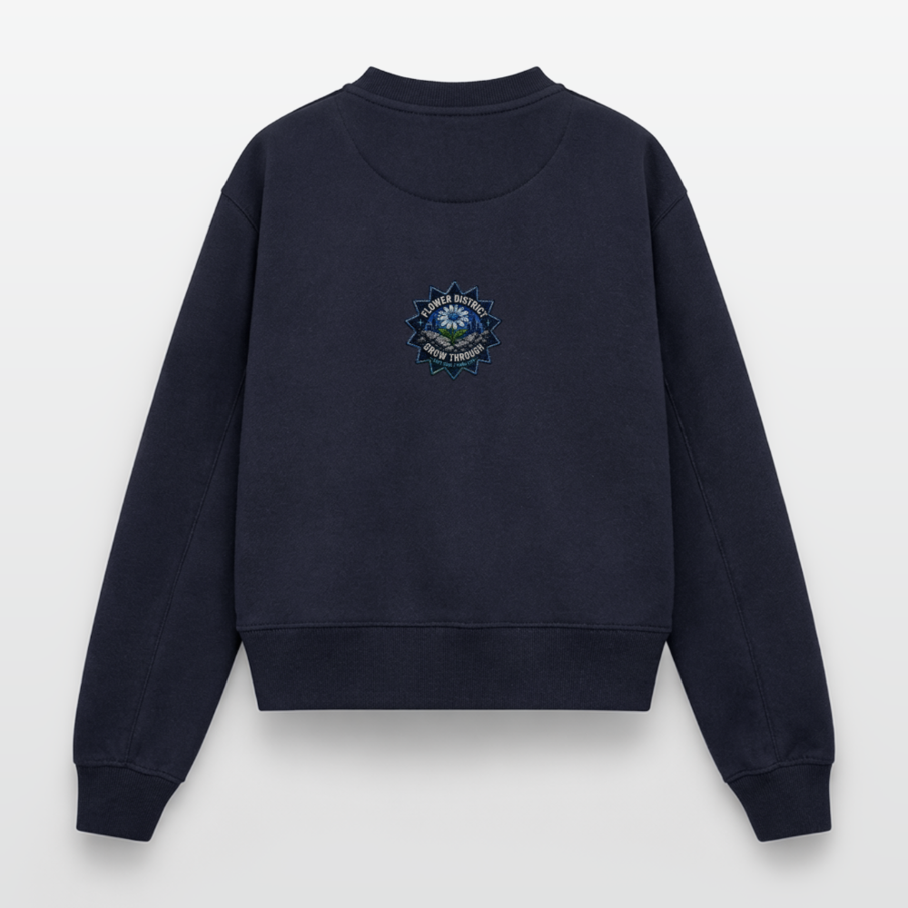 Relaxed Frauen Organic Sweatshirt – von SPREAD - Navy
