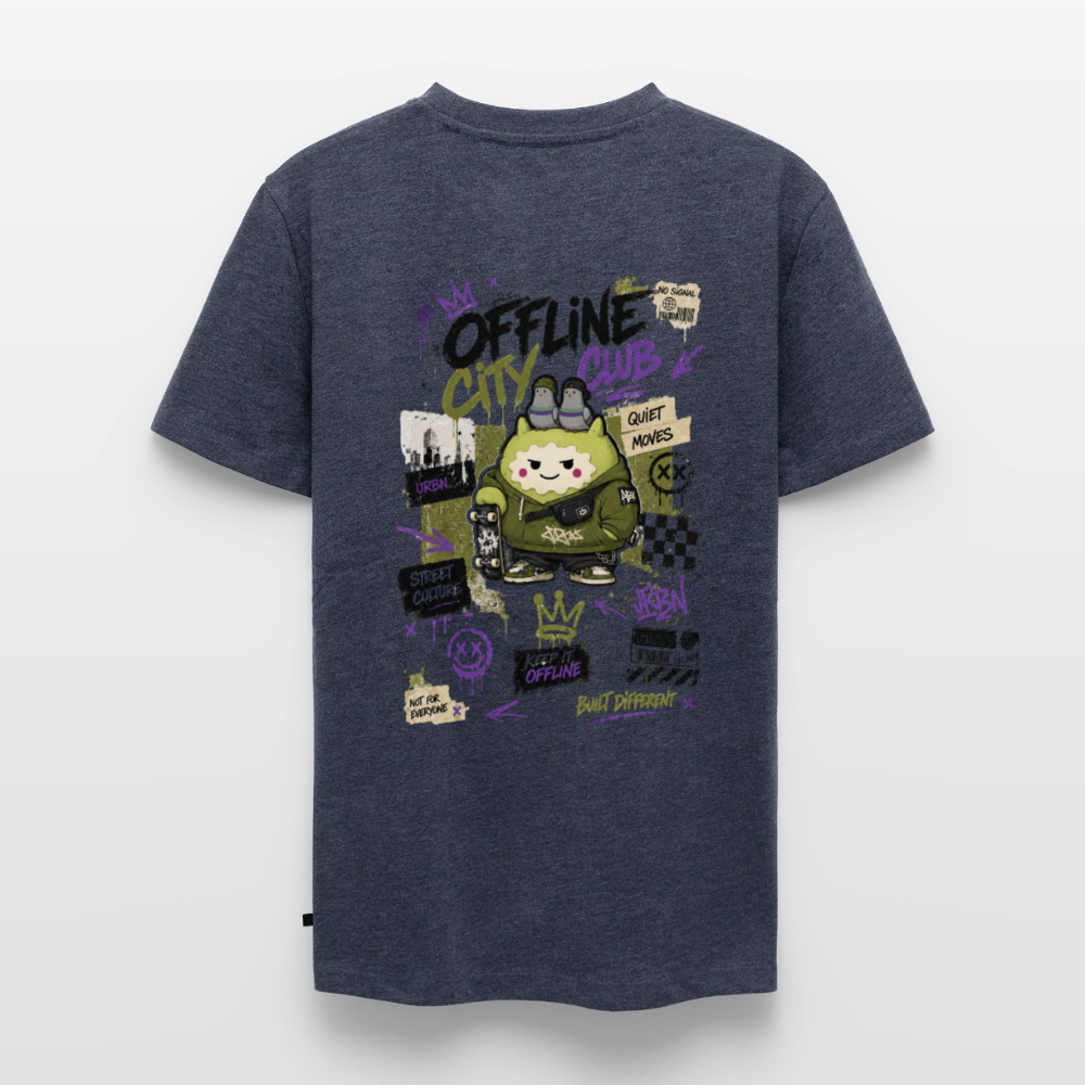 Männer Premium T-Shirt by KJDesign - Jeansblau 