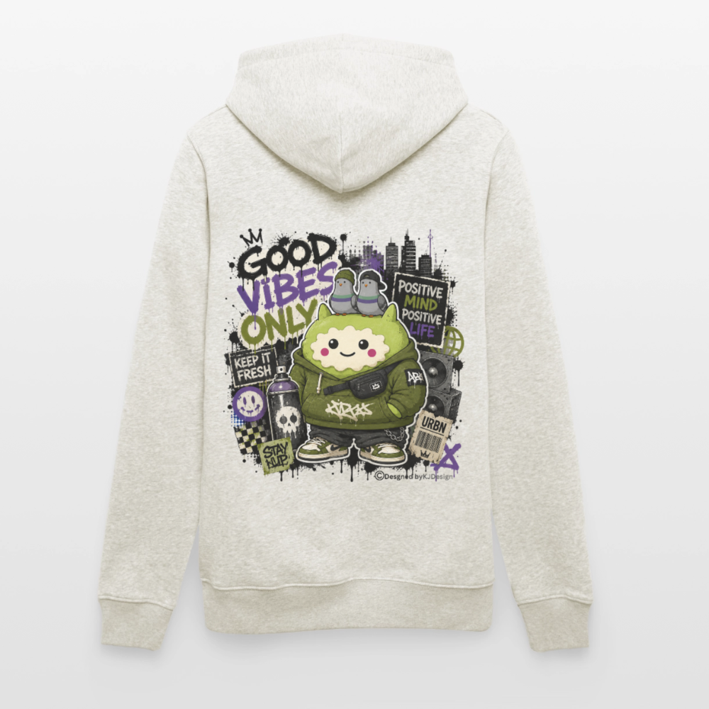 Stanley/Stella Unisex Bio-Hoodie CRUISER Exclusiv - Beige meliert