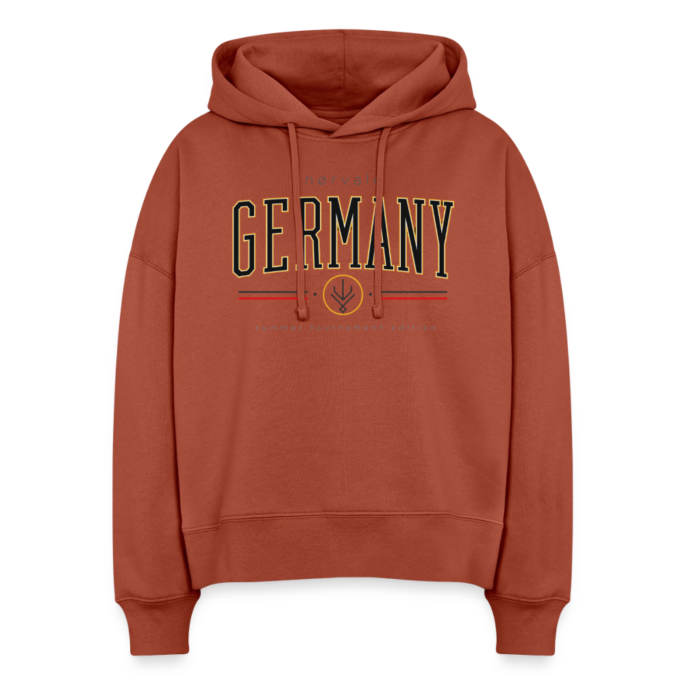 Stanley/Stella Boxy Frauen Bio Hoodie Nora - Terrakotta