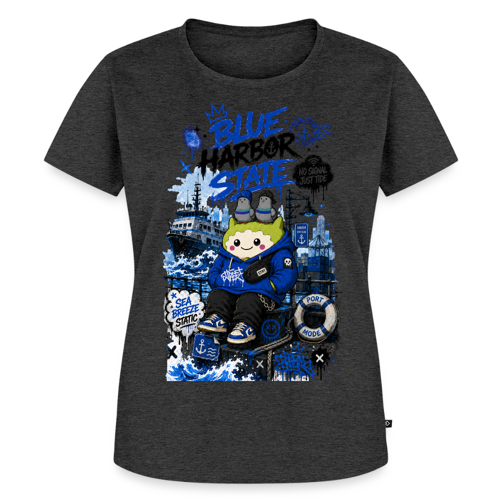 Frauen Premium T-Shirt - Anthrazit meliert