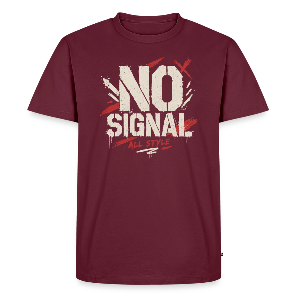 Männer Premium T-Shirt - Burgunderrot