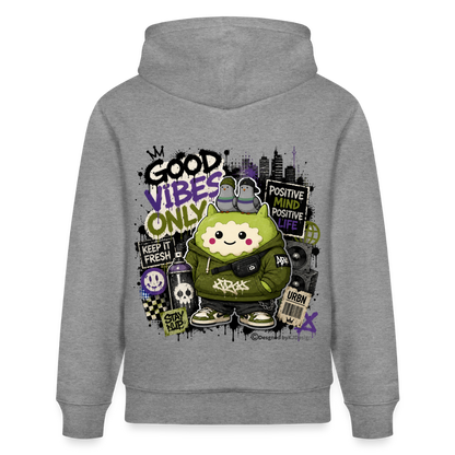 Stanley/Stella Unisex Bio-Hoodie CRUISER Exclusiv - Hellgrau marmoriert