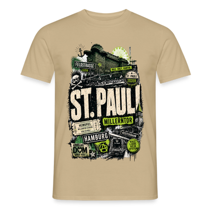 St.Pauli  Stadtteil Shirt - Sandbeige