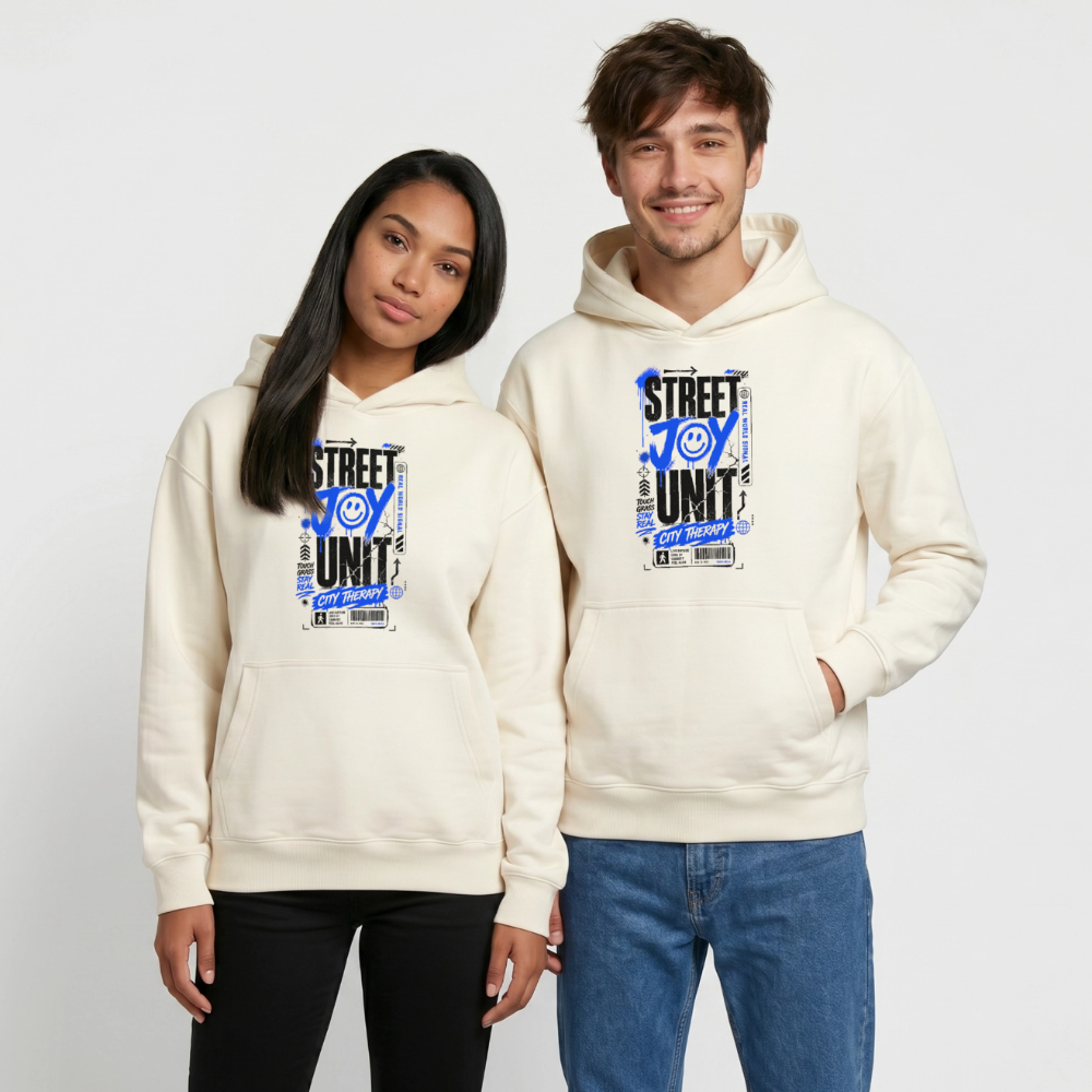 Relaxed Unisex Organic Hoodie – von SPREAD - Naturweiß
