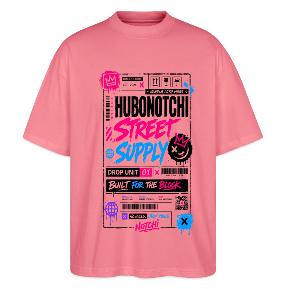 Ticket Line Oversized Shirt  2.0 - Pink 