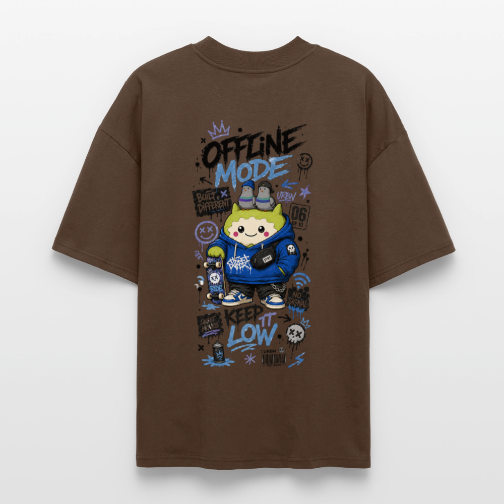 Stanley/Stella Oversized Unisex Bio T-Shirt Blaster 2.0 - Dunkelbraun