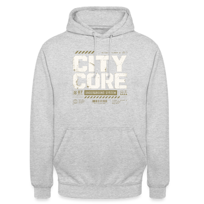 Unisex Hoodie - Hellgrau meliert