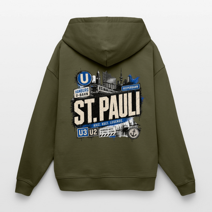 Oversized Unisex Hoodie von Stanley/Stella - Khaki