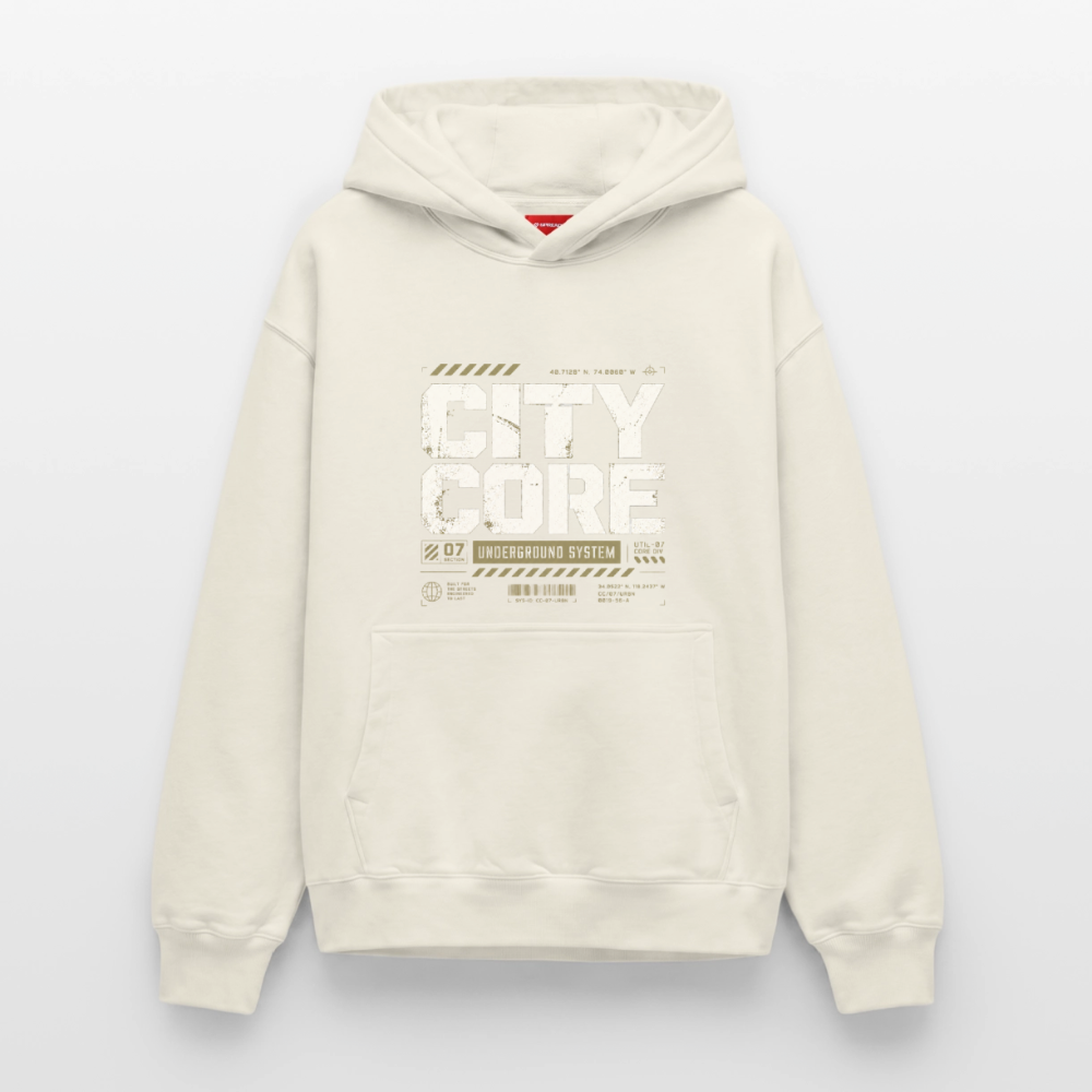 Relaxed Unisex Organic Hoodie – von SPREAD - Naturweiß
