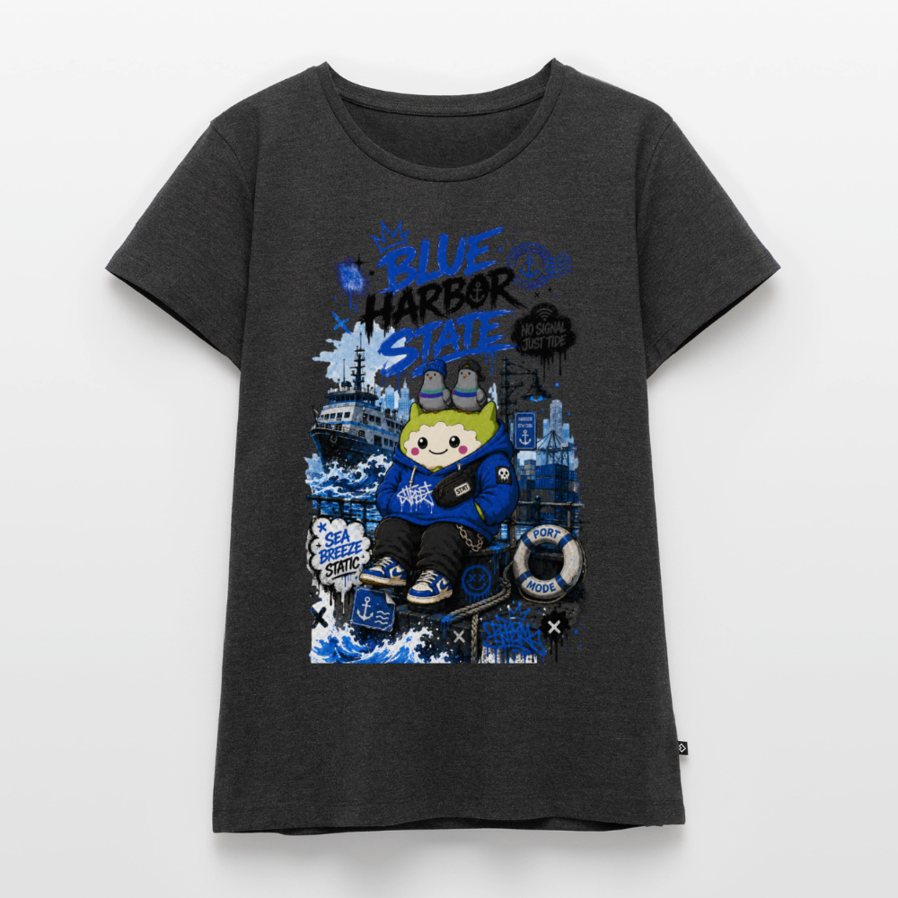 Frauen Premium T-Shirt - Anthrazit meliert