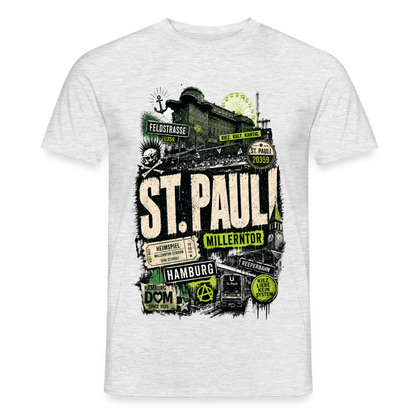 St.Pauli  Stadtteil Shirt - Grau meliert