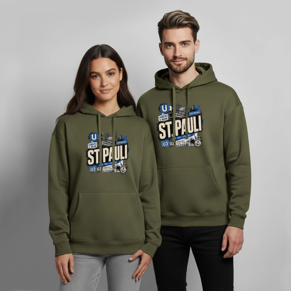 Oversized Unisex Hoodie von Stanley/Stella - Khaki