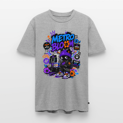 Subway Line-Herren Premium T-Shirt - Grau meliert