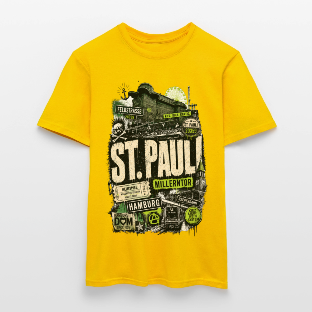 St.Pauli  Stadtteil Shirt - Gelb