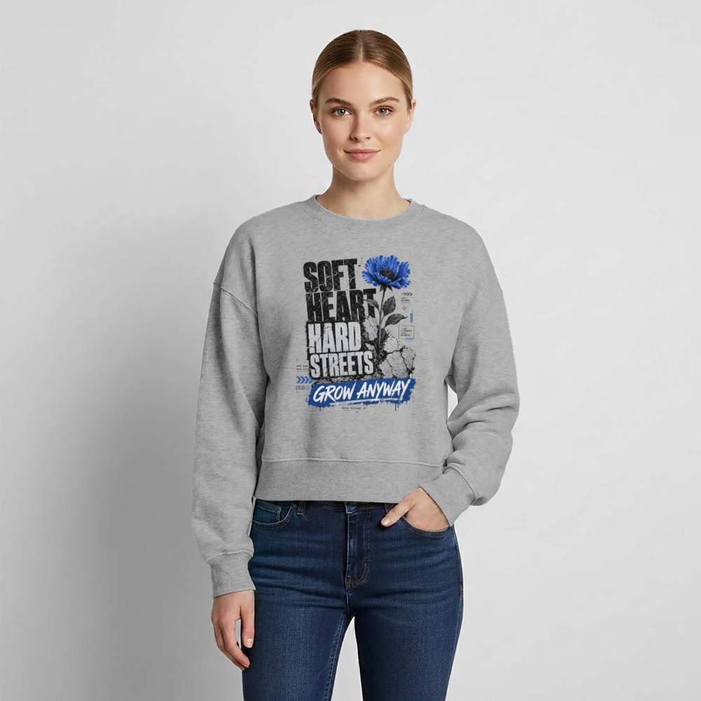 Relaxed Frauen Organic Sweatshirt – von SPREAD - Grau meliert