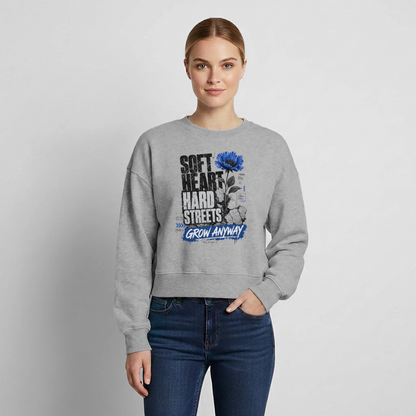 Relaxed Frauen Organic Sweatshirt – von SPREAD - Grau meliert