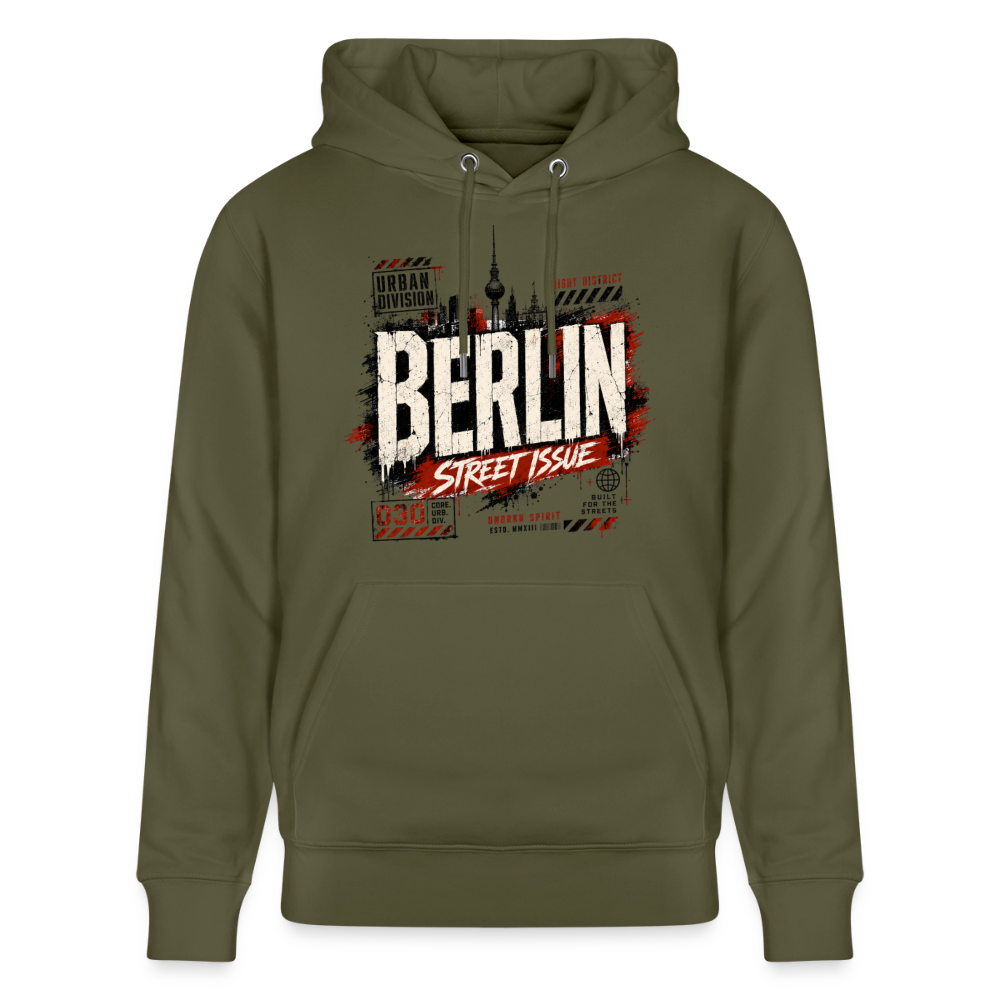 Stanley/Stella Unisex Bio-Hoodie CRUISER - Khaki Grün