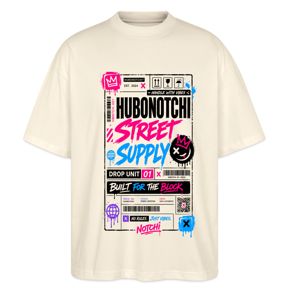 Ticket Line Oversized Shirt  2.0 - Natur