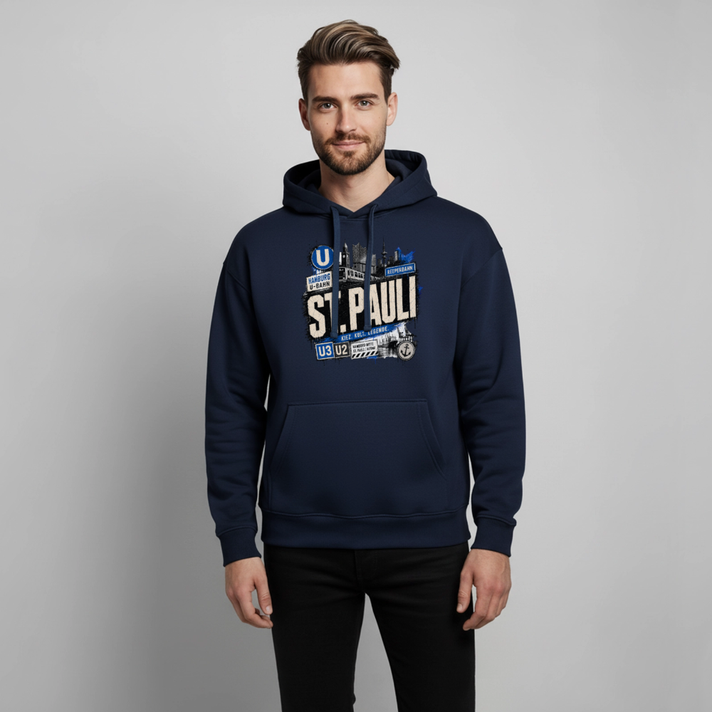 Oversized Unisex Hoodie von Stanley/Stella - Navy